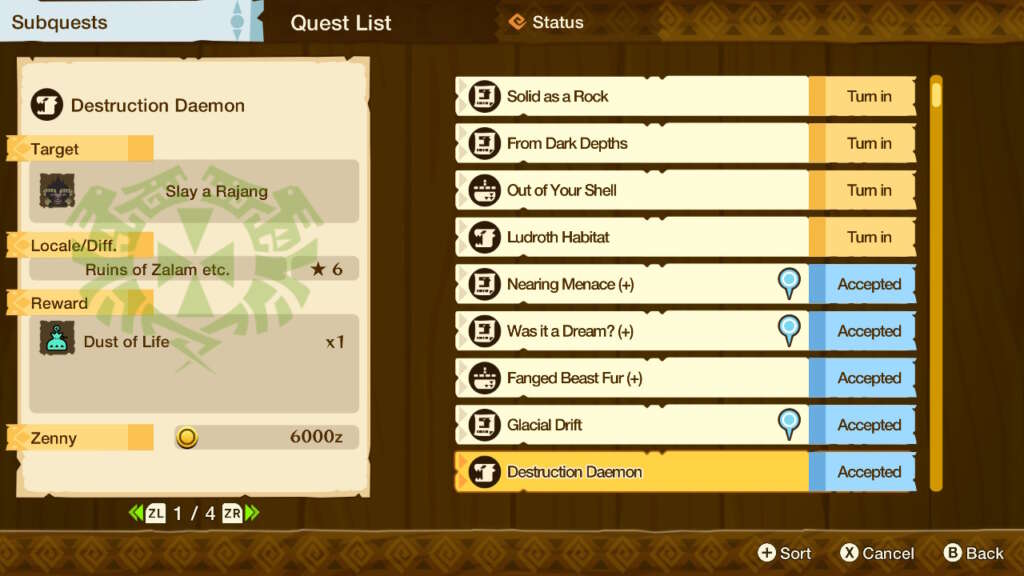 Monster Hunter Stores Post Game